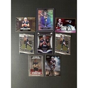 NFL Drake Maye New England Patriots Rookie Card Lot Silver Inserts
